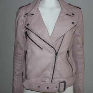Faux pink leather Jacket